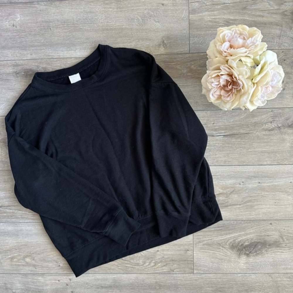 H&M BLACK BASIC‎ SWEATER | SZ M